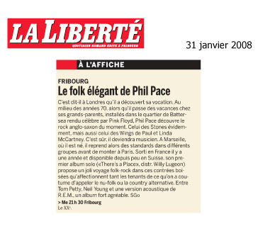 La Liberté - 31 janvier 2008