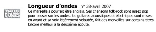 Longueurs d'ondes - Avril 2007