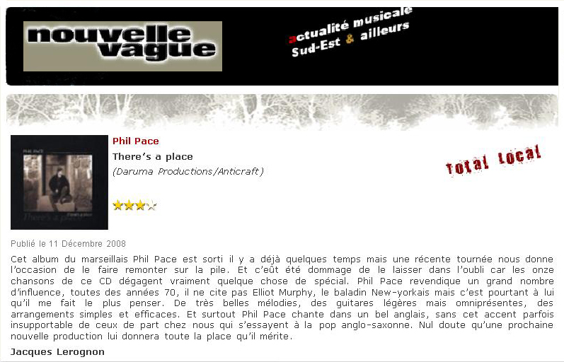 Nouvelle Vague - Décembre 2008