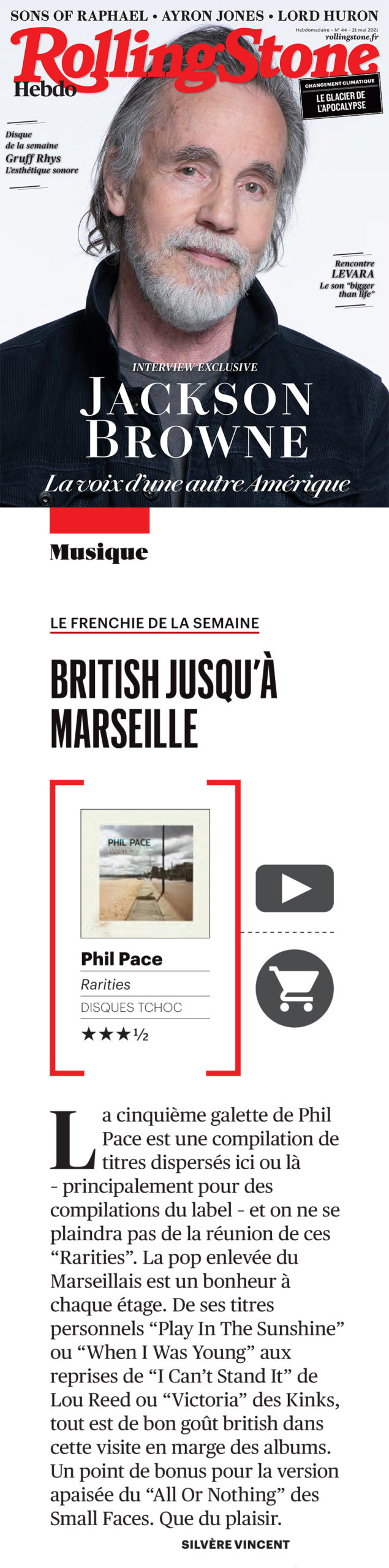 RollingStone Chronique Rarities Phil Pace